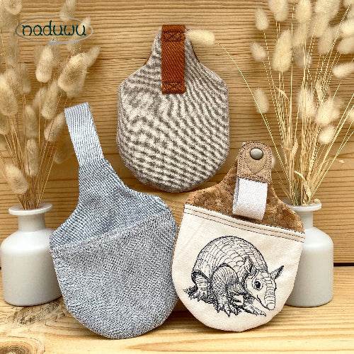Stickdatei Beutel 13x18, In The Hoop Hundeleinentasche armadillo L-Bag - Sewando