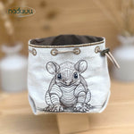 Stickdatei Leckerchenbeutel 13x18, ITH Futterbeutel armadillo mit und ohne Motiv - Sewando