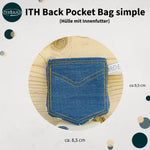 Stickdatei Jeanstasche 10x10, In The Hoop Back Pocket - Sewando