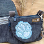 Stickdatei Tasche Big Paw 13x18, In The Hoop Bag mit 3 Reißverschlusstaschen - Sewando