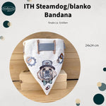 Stickdatei Halstuch für Hunde in 24x24, Bandana mit Motiv und blanko - Sewando
