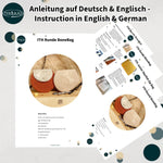 Stickdatei Tasche Set mit 3 Größen ab 13x18, In The Hoop runde BoneBag - Sewando