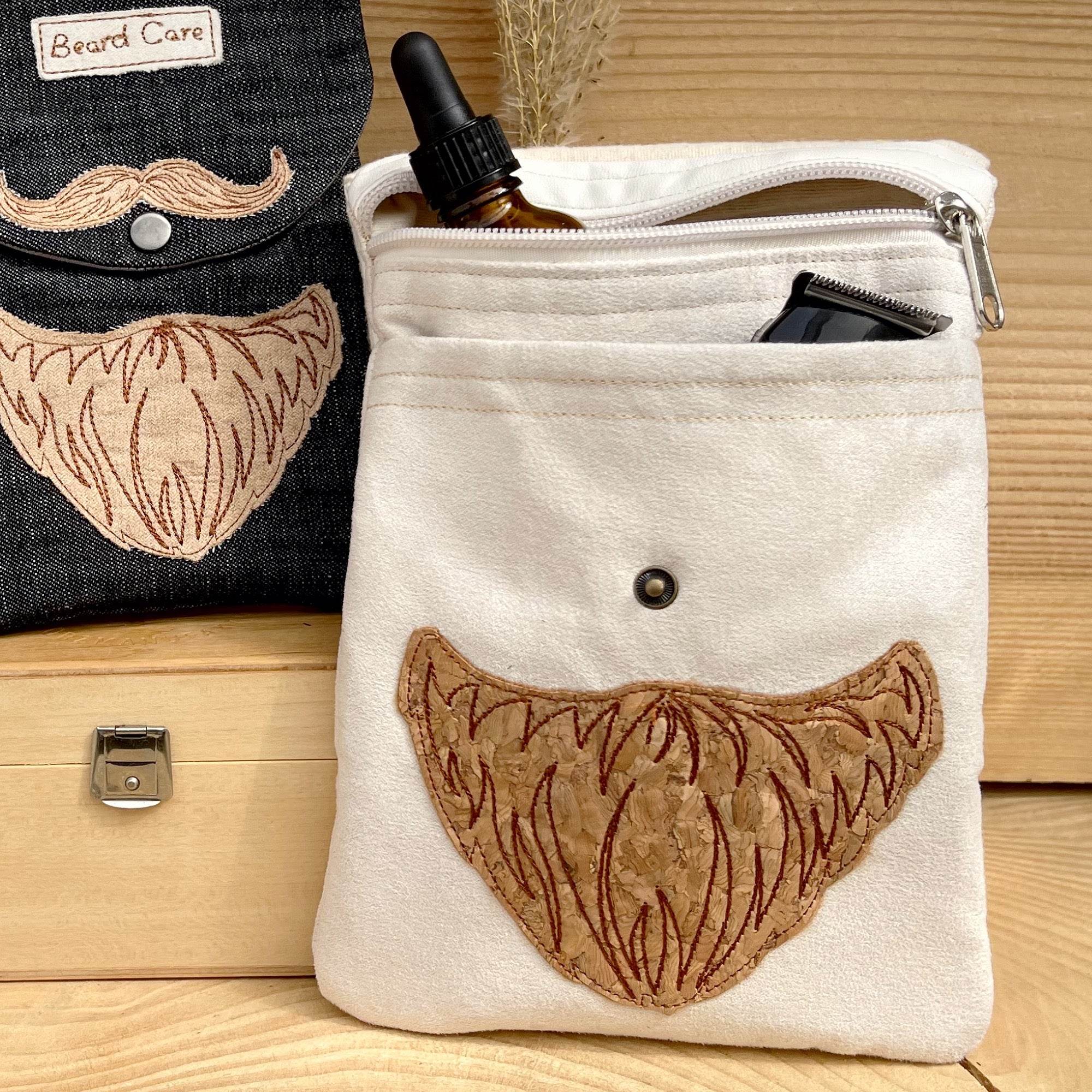 Stickdatei Beard Care Bag “BC” 18x25, In The Hoop Tasche - Sewando