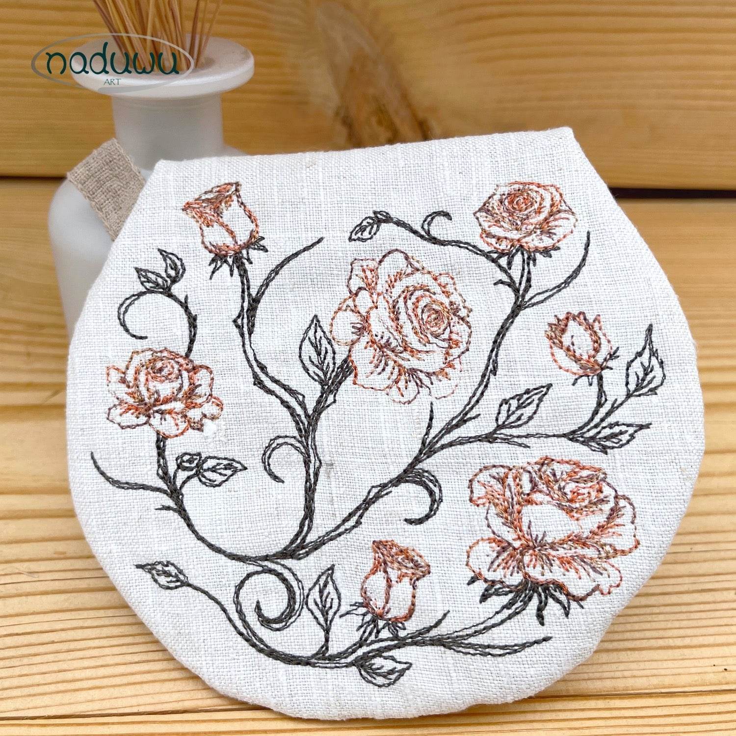 Stickdatei Round Rosi Bag Set mit 3 Größen, ITH runde Tasche - Sewando