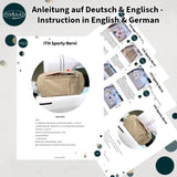 Stickdatei Bauchtasche 14x26, ITH Joggingtasche mit 2 Reißverschlüssen - Sewando