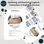 Stickdatei Bauchtasche 13x24 & 14x26 Set, ITH Joggingtasche mit 2 Reißverschlüssen - Sewando