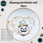 Stickdatei Kürbis in 7 Größen, Halloween Steampunk ab 9x10 - Sewando