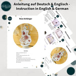 Stickdatei Rose Anhänger 6x9, ITH Schlüsselanhänger - Sewando