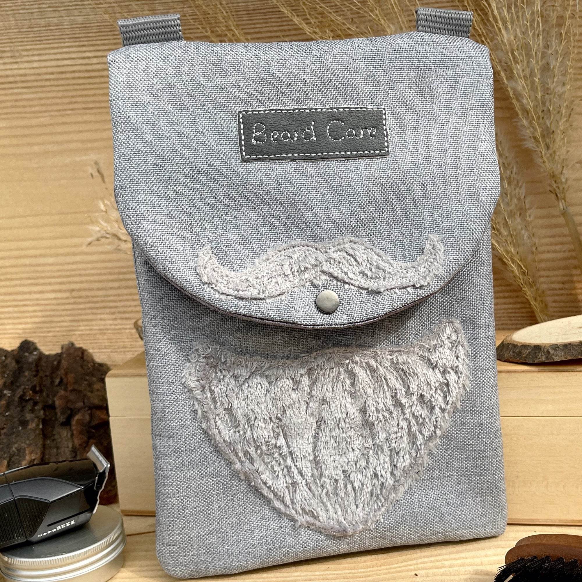 Stickdatei Beard Care Bag “BC” 18x25, In The Hoop Tasche - Sewando