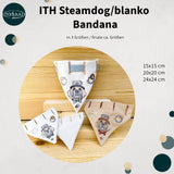 Stickdatei Halstuch für Hunde 3 Größen, Bandana mit Motiv und blanko - Sewando
