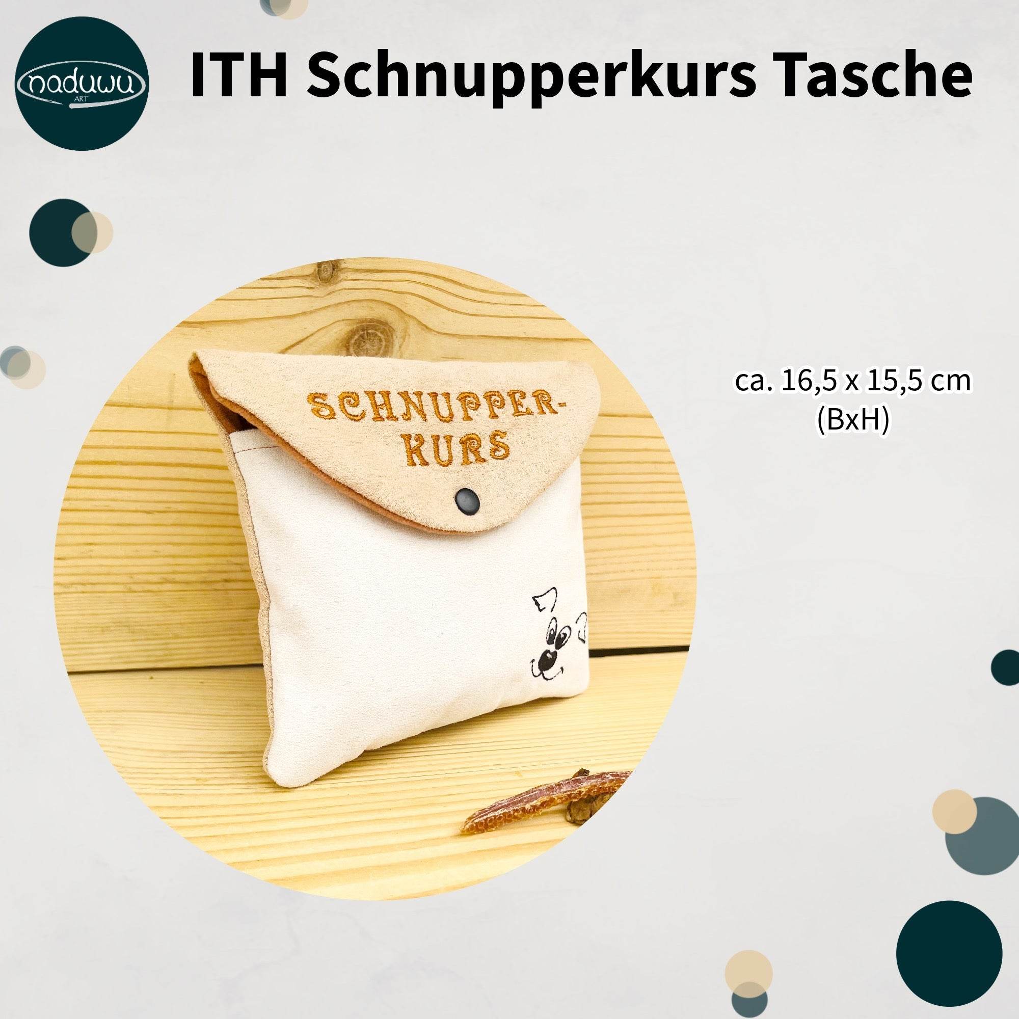 Stickdatei Tasche 13x18 Schnupperkurs, ITH Tasche - Sewando