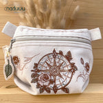 Stickdatei Umhängetasche 3er Set S, M, L, ITH Stickdatei Rosemary Bag - Sewando