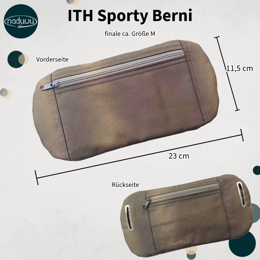 Stickdatei Bauchtasche 13x24 & 14x26 Set, ITH Joggingtasche mit 2 Reißverschlüssen - Sewando