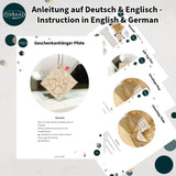 ITH Stickdatei Geschenkumschlag mit Pfote 13x18, 16x26 & Geschenkanhänger 10x10 - Sewando