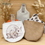 Stickdatei Beutel Set 13x18, 15x20, 16x23, ITH Hundeleinentasche armadillo L-Bag