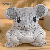 Stickdatei armadillo Stuffie Set 6 Größen, ITH Stickdatei Gürteltier
