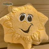 Stickdatei Sonne Stuffie 13x13, ITH Kuschelkissen Sunny - Sewando
