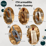Stickdatei Futterdummy Set mit 5 Größen, ITH Trainings Dummy armadillo - Sewando