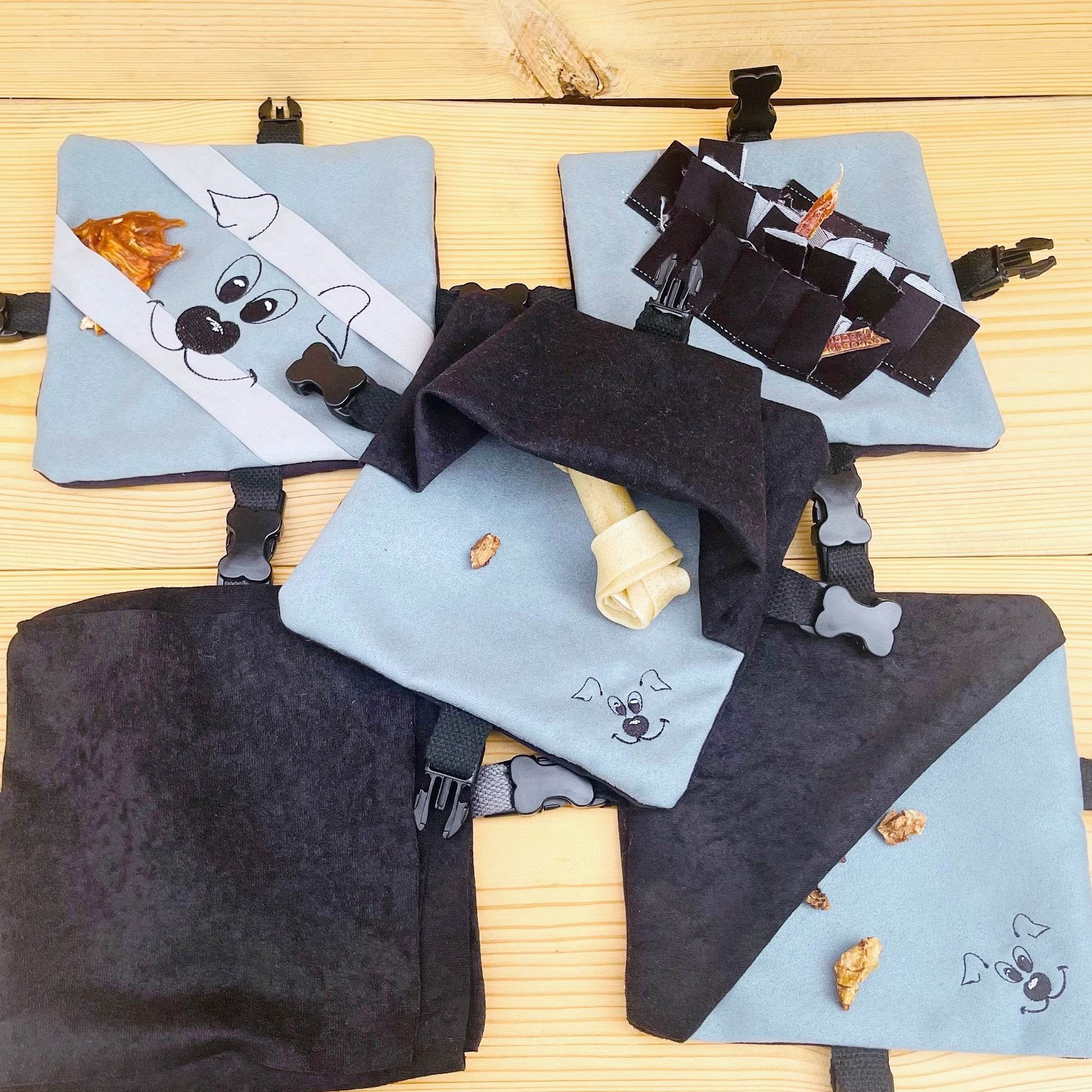 Stickdatei Schnüffelteppich Set 20x20, 5 ITH Schnüffelelemente für Nasentraining - Sewando