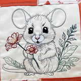 Stickdatei Gartenmaus Set 6 Größen, Maus Scribble ab 9x8