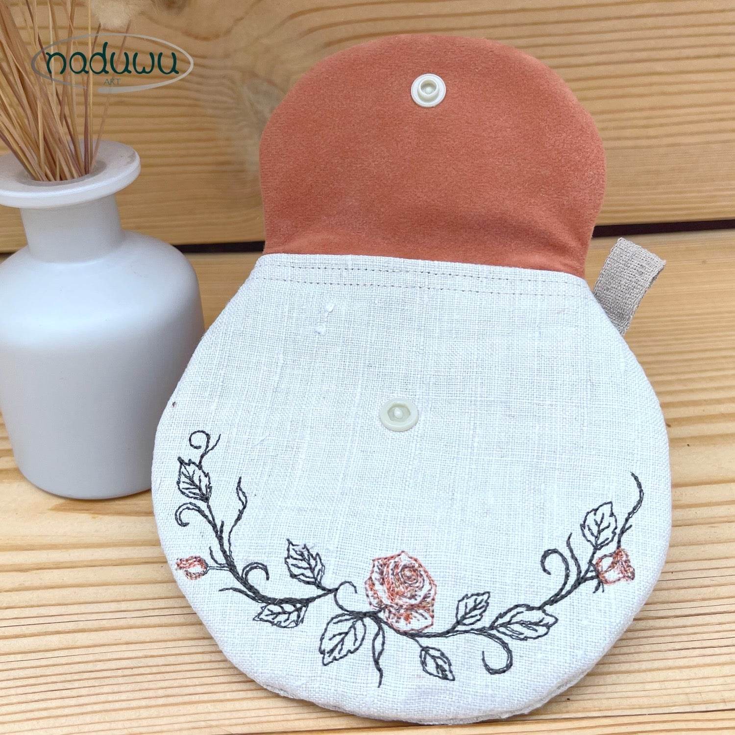Stickdatei Round Rosi Bag Set mit 3 Größen, ITH runde Tasche - Sewando