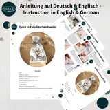 Stickdatei Geschenkbeutel Set mit 6 Größen, ITH mit Motiv und blanko