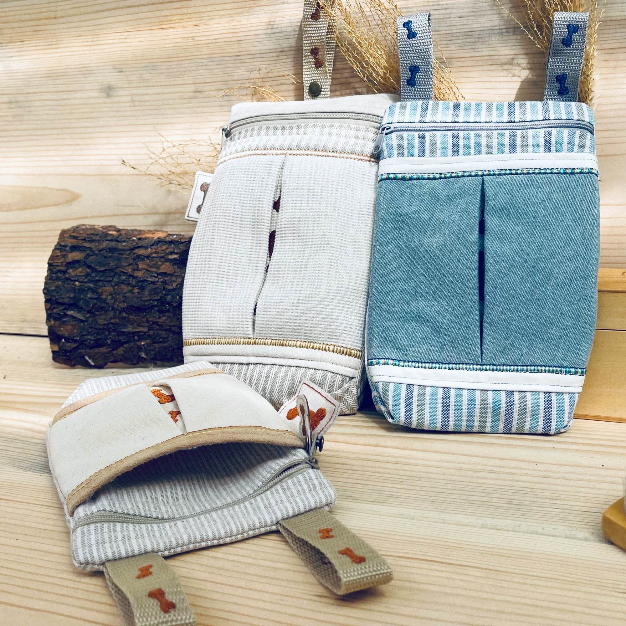 Stickdatei Tasche Set mit 3 Größen, S, M, L, ITH LongBone Bag - Sewando