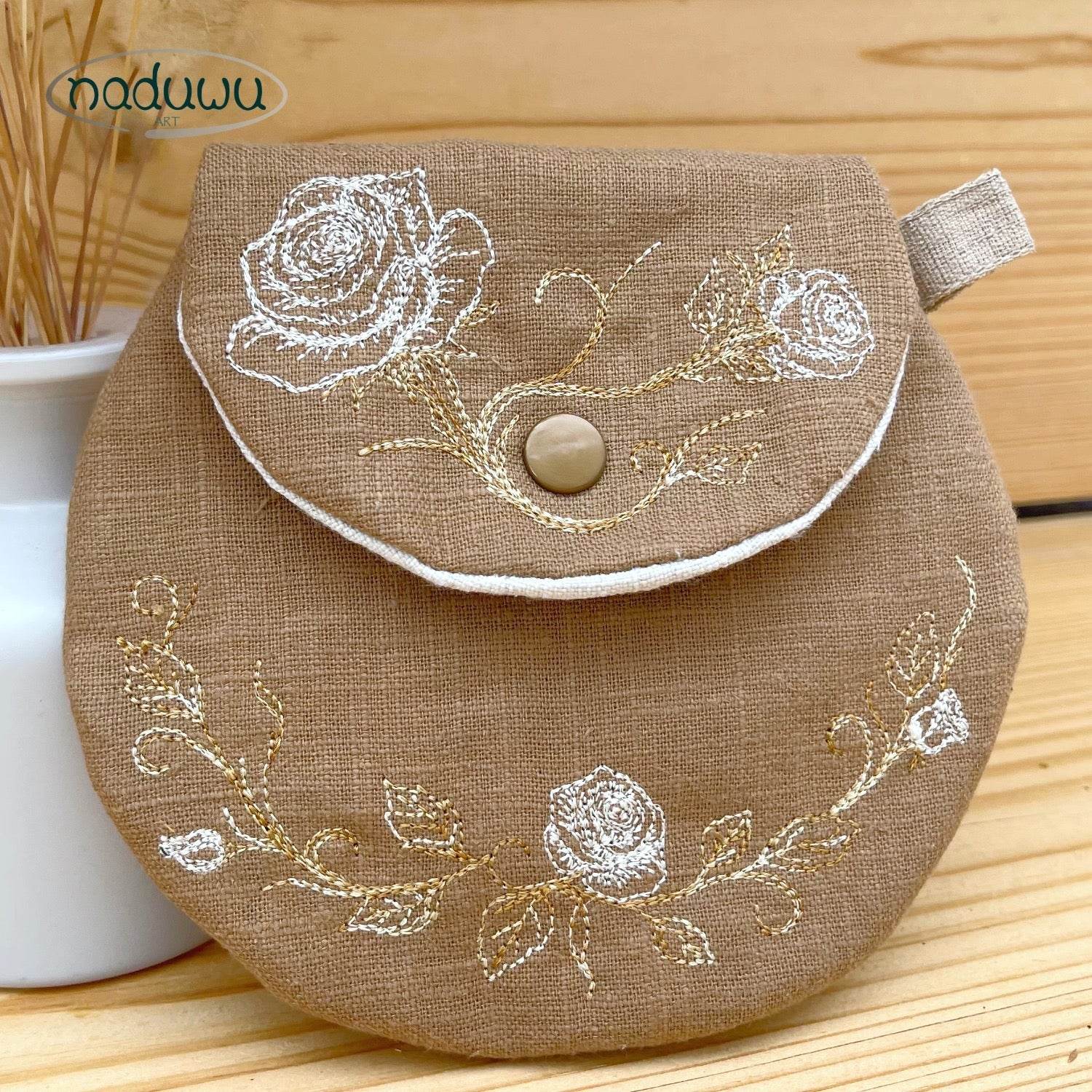 Stickdatei Round Rosi Bag Set mit 3 Größen, ITH runde Tasche - Sewando