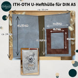 Stickdatei U-Hefthülle für Din A5, ITH 20x30 für U-Heft