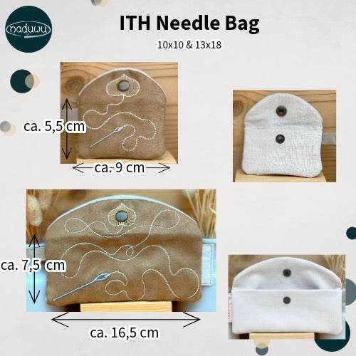 Stickdatei Taschen Set, ITH Mini-Taschen für Nadel, Faden und Kleinigkeiten - Sewando