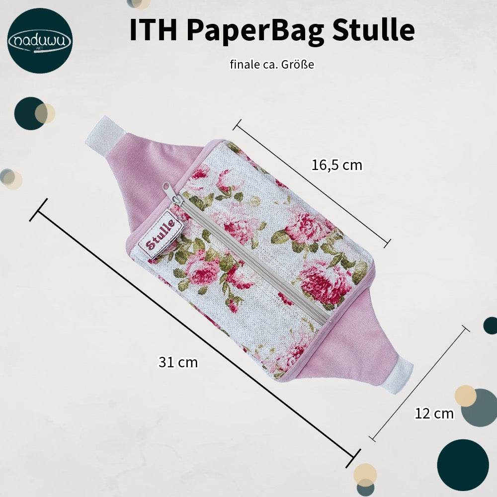 ITH Stickdatei Crossbody Bag 13x18, In The Hoop Tasche PaperBag Stulle - Sewando