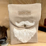 Stickdatei Beard Care Bag “BC” 16x23, In The Hoop Tasche - Sewando