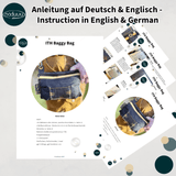 Stickdatei Baggy Bag 18x30, ITH Tasche mit 2 Reißverschlüssen - Sewando