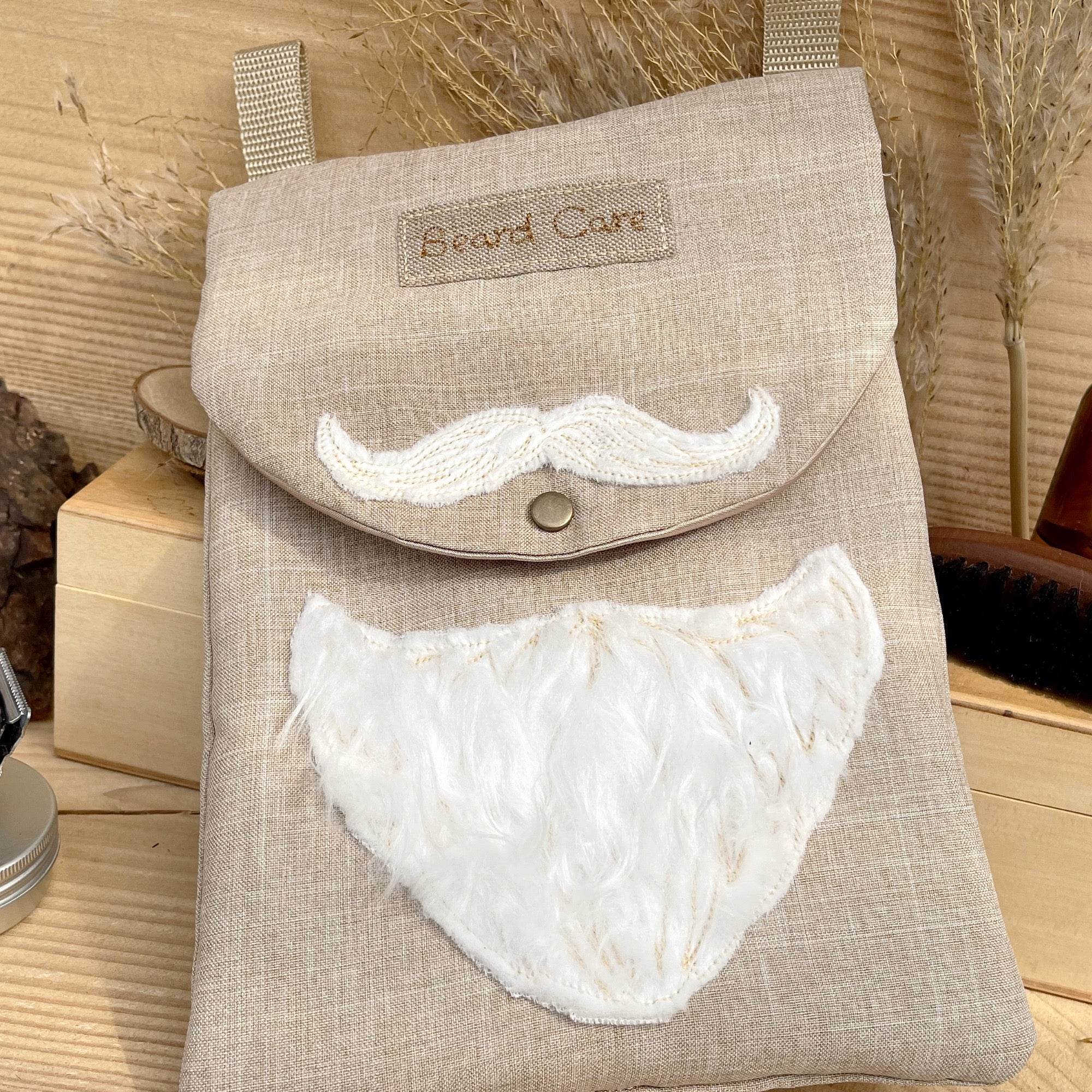 Stickdatei Beard Care Bag “BC” 20x28, In The Hoop Tasche - Sewando