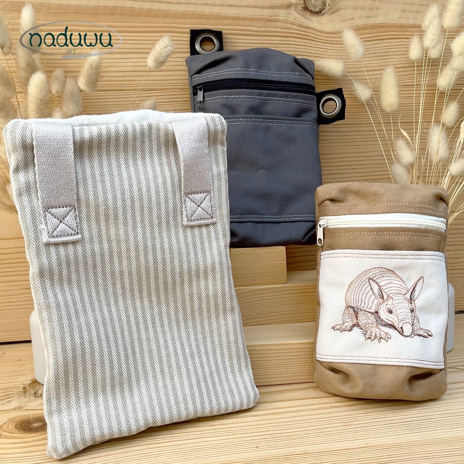 Stickdatei BoxyDillo Bag 18x25, ITH Tasche mit Reißverschluss - Sewando