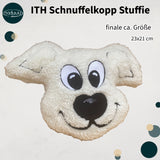 Stickdatei Hund Stuffie Set, ITH Kuschelkissen Schnuffelkopp in 24x22
