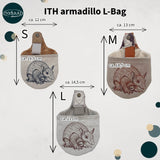 Stickdatei Beutel Set 13x18, 15x20, 16x23, ITH Hundeleinentasche armadillo L-Bag - Sewando