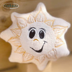 Stickdatei Sonne Stuffie 16x16, ITH Kuschelkissen Sunny - Sewando