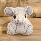 Stickdatei armadillo Stuffie in 15x17, ITH Stickdatei Gürteltier
