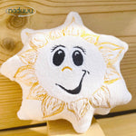Stickdatei Sonne Stuffie 16x16, ITH Kuschelkissen Sunny - Sewando