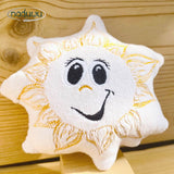 Stickdatei Sonne Stuffie 16x16, ITH Kuschelkissen Sunny - Sewando
