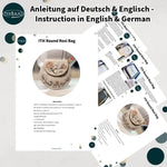 Stickdatei Round Rosi Bag Set mit 3 Größen, ITH runde Tasche - Sewando