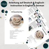 Stickdatei Round Rosi Bag Set mit 3 Größen, ITH runde Tasche - Sewando
