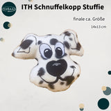 Stickdatei Hund Stuffie Set, ITH Kuschelkissen Schnuffelkopp in 15x14