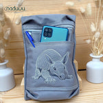 Stickdatei BoxyDillo Bag 20x28, ITH Tasche mit Reißverschluss - Sewando