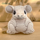 Stickdatei armadillo Stuffie 18x20, ITH Stickdatei Gürteltier Kuscheltier
