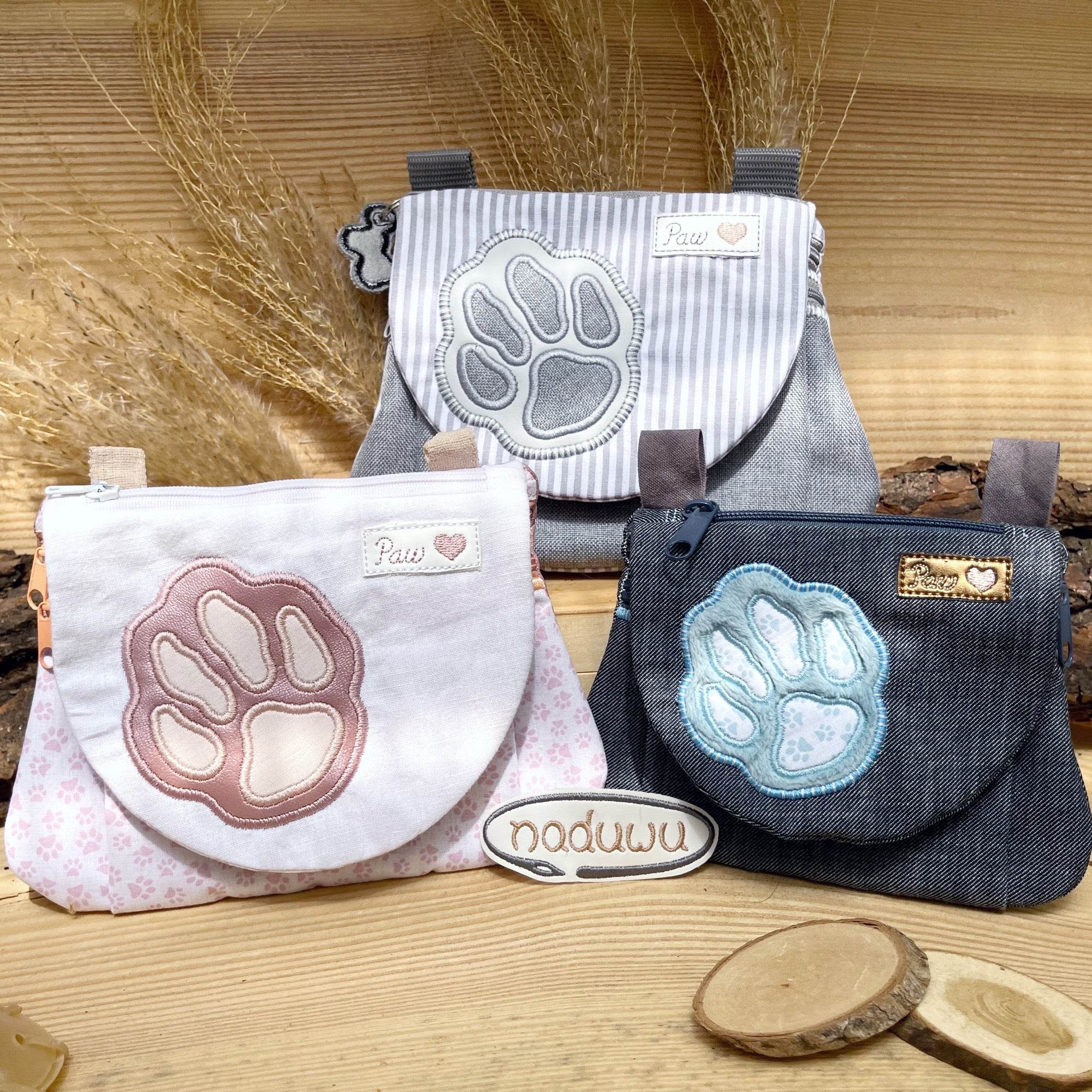 Stickdatei Tasche Big Paw Set, In The Hoop Bag für 13x18, 15x12, 16x23 - Sewando