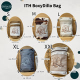 Stickdatei BoxyDillo Bag Set mit 5 Größen, ITH Tasche mit Reißverschluss - Sewando