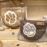 Stickdatei Tasche Big Paw 18x25, In The Hoop Bag mit 3 Reißverschlusstaschen - Sewando