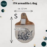 Stickdatei Beutel 13x18, In The Hoop Hundeleinentasche armadillo L-Bag - Sewando